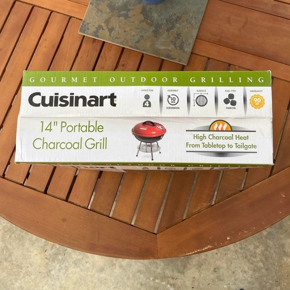 Cuisinart 14” Portable Charcoal Grill - Picture 2 of 3